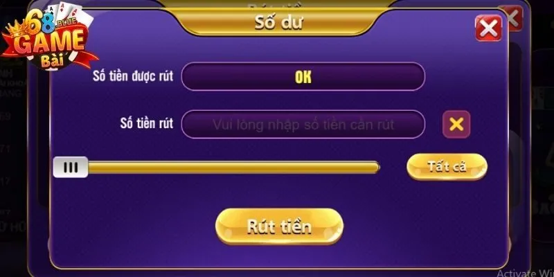 Rút Tiền 68 Game Bài - Nhanh Gọn, An Toàn, Uy Tín Hàng Đầu 2 Các bước rút tiền